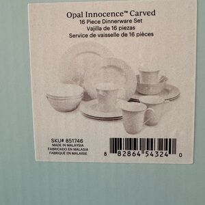 Lenox Opal Innocence Carved 16-Piece Dinnerware Set